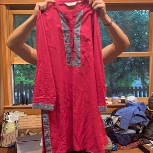 Beautiful fuchsia Indian tunic